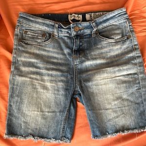 Long jean shorts